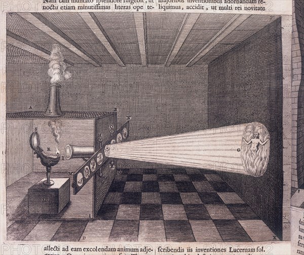 Camera obscura, 1646. Artist: Unknown