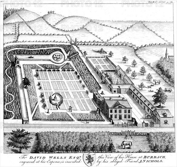 Gentleman's model country estate, c1750. Artist: Unknown