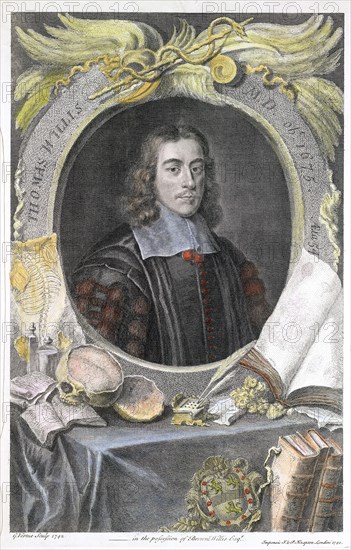 Thomas Willis, 17th century English physician, 1742. Artist: George Vertue