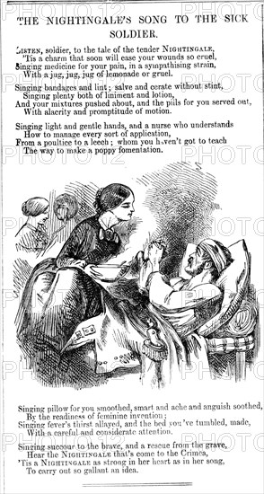 'The Nightingale's Song to to the Sick Soldier', 1854. Artist: Unknown