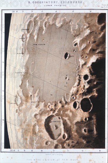 Part of the lunar surface, 1857. Artist: Anon