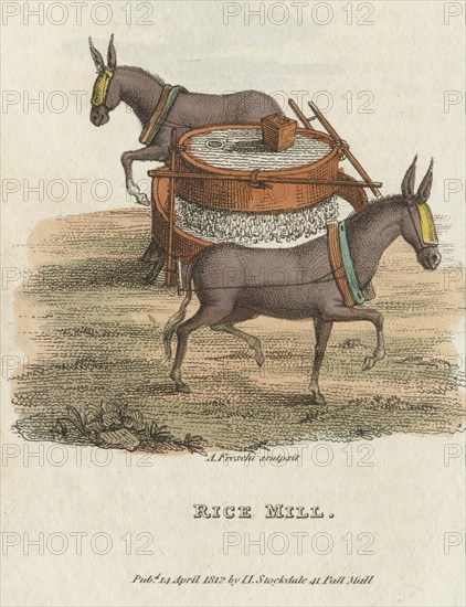 'Rice Mill', 1813. Artist: Anon