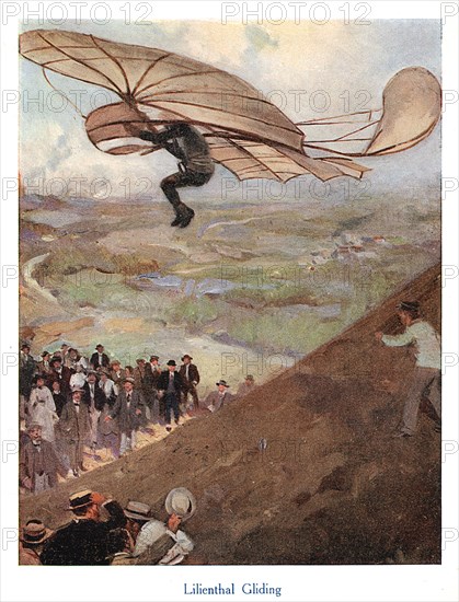 Otto Lilienthal, German aeronaut, early 20th century. Artist: Unknown
