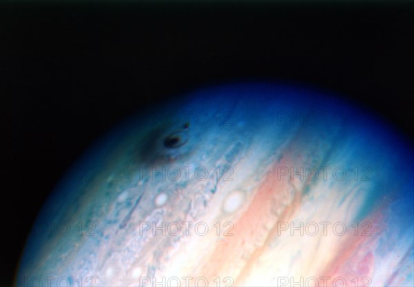 Comet Shoemaker-Levy colliding with Jupiter, 20 July 1994. Artist: Unknown