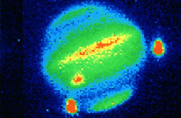 Comet Shoemaker-Levy colliding with Jupiter, 20 July 1994. Artist: Unknown