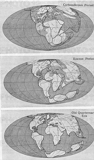 Theory of Continental Drift, 1922. Artist: Unknown