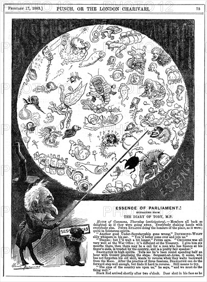 'Essence of Parliament', 1883. Artist: Harry Furniss