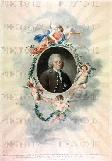 Carolus Linnaeus, Swedish naturalist and physician, 1807. Artist: Unknown