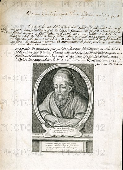 Euclid, Greek mathematician, 1740. Artist: Unknown