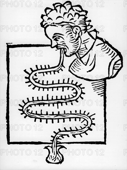 Sanctorius' clinical 'thermometer', 1612. Artist: Unknown