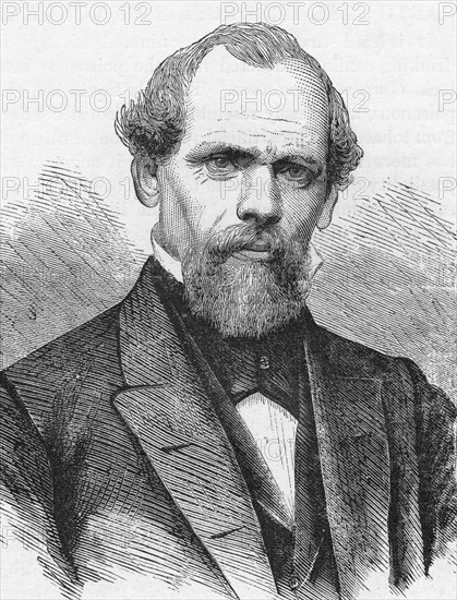 John Augustus Roebling, American civil engineer, 1874. Artist: Unknown