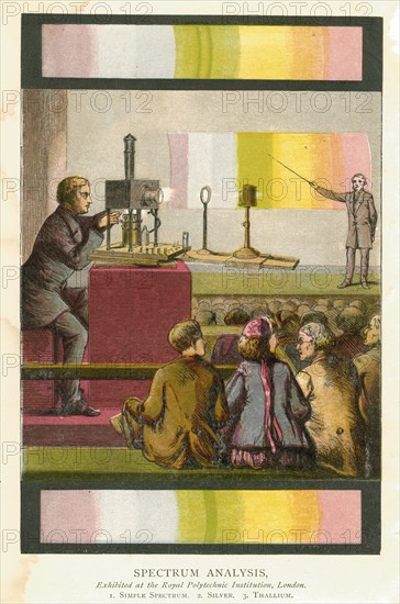 Spectrum analysis, 1873. Artist: Unknown