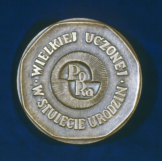 Medal commemorating Marie Sklodowska Curie, Polish-born French physicist, 1967. Artist: Unknown