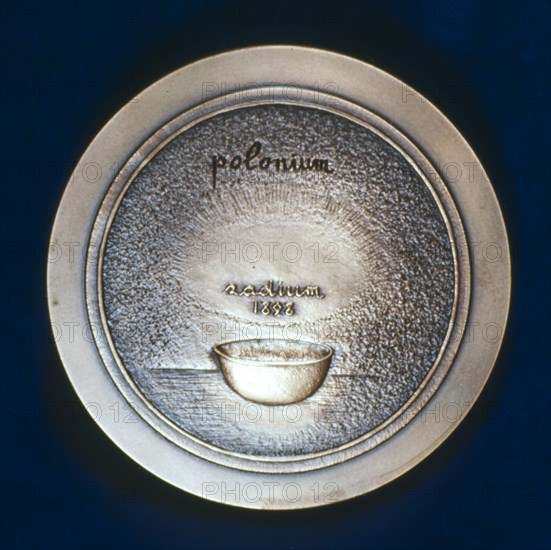 Medal commemorating Marie Sklodowska Curie, Polish-born French physicist, 1967. Artist: Unknown