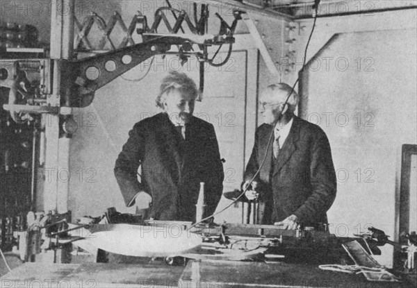 Albert Einstein (1879-1955) at Mount Wilson Observatory. Artist: Unknown