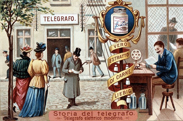 Telegraph office, c1900. Artist: Unknown