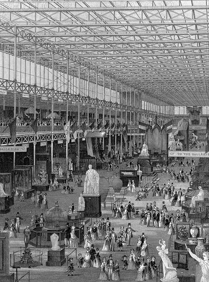 Great Exhibition in the Crystal Palace, Hyde Park, London, 1851. Artist: Unknown