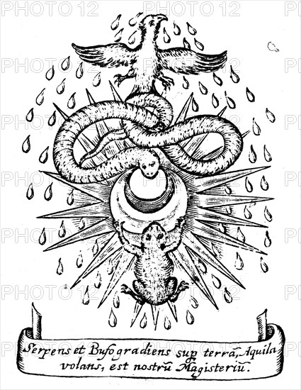 Alchemical symbolism, 1652. Artist: Unknown