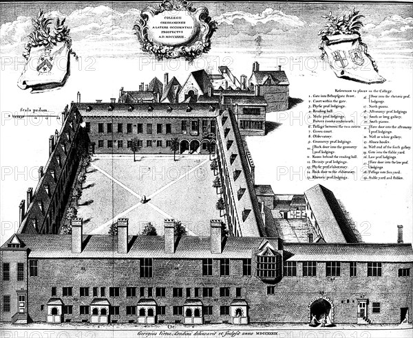 Gresham College, London, 1739. Artist: Unknown