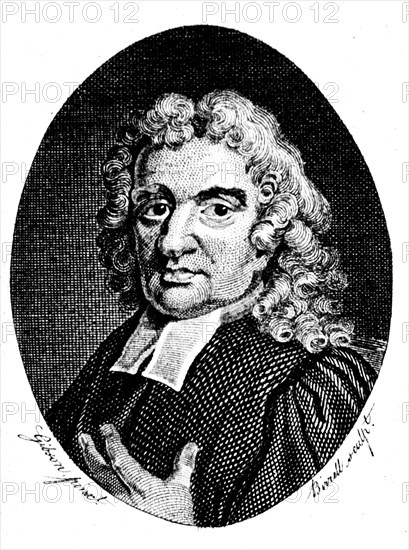 John Flamsteed, English astronomer and clergyman, 1794. Artist: A Birrell