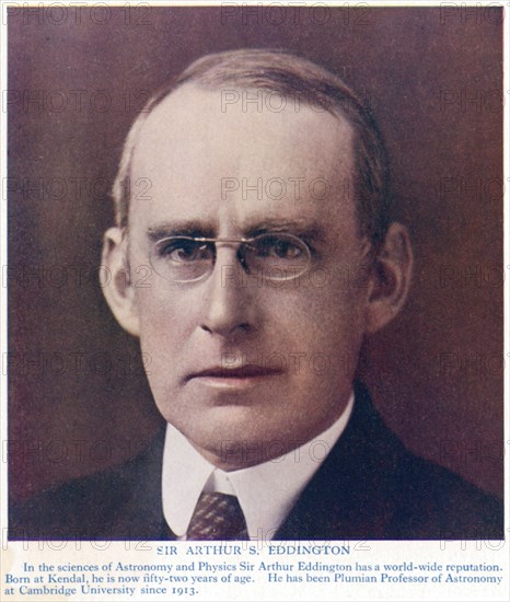 Arthur Stanley Eddington (1882-1944), British astronomer and physicist, c1934. Artist: Unknown