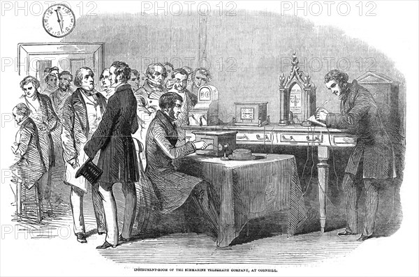 Opening of the 1851 London to Paris telegraph link (1852). Artist: Unknown