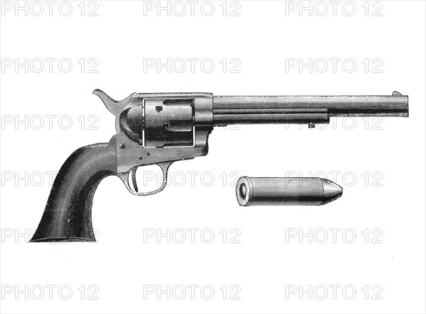 Colt Frontier revolver, invented by Samuel Colt (1814-62), c1890. Artist: Unknown