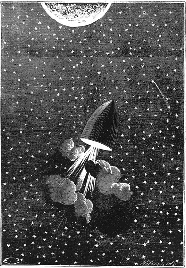 Jules Verne (1828-1905), Autour de la Lune, 1865. Artist: Unknown