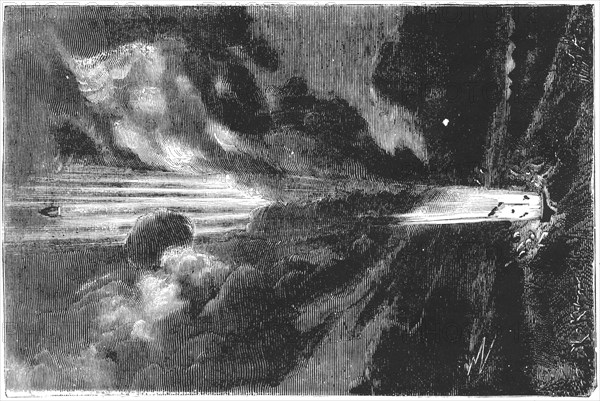 Jules Verne (1828-1905), De la Terre a la Lune, 1865. Artist: Unknown