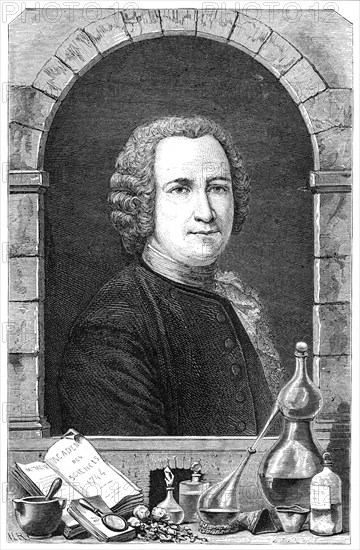 Guillaume Francois Riuelle, 18th century French chemist, 1874. Artist: Unknown