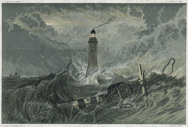 Third Eddystone lighthouse, 19th century. Artist: Unknown