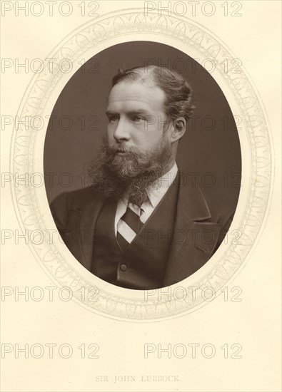 John Lubbock, first Baron Avebury, English banker, archaeologist, naturalist and politician, c1880. Artist: Unknown