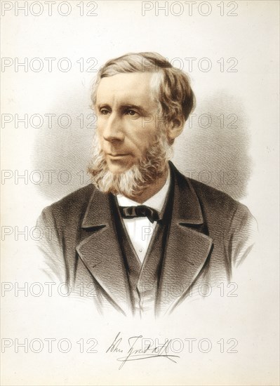 John Tyndall, Irish-born British physicist and populariser of science, c1880. Artist: Unknown