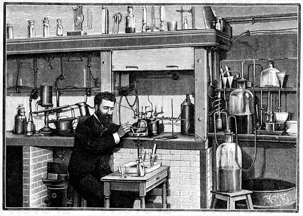 Henri Moissan, French chemist, c1883 (1903). Artist: Unknown