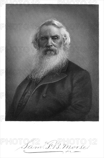 Samuel Finley Breese Morse, American artist and inventor, 1896. Artist: Unknown