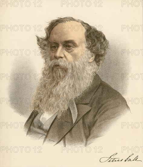 Titus Salt, British woolstapler and industrialist, c1880. Artist: Unknown
