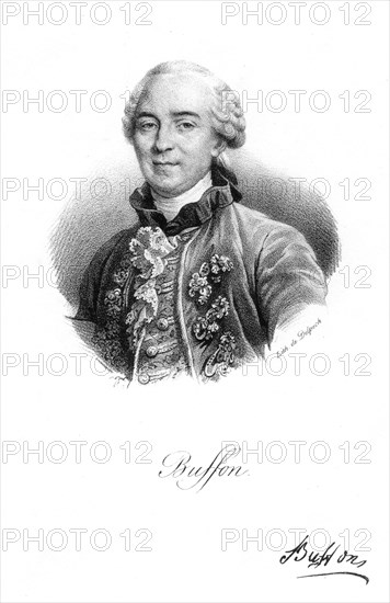 Georges-Louis Leclerc, Comte du Buffon, 18th century French naturalist, c1830. Artist: Delpech