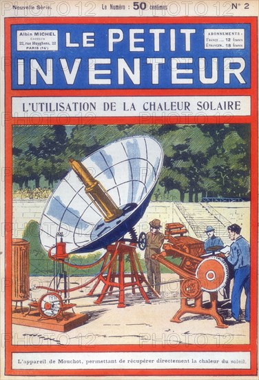 Abel Pifre's solar-powered printing press, c1894 ([c1927). Artist: Unknown