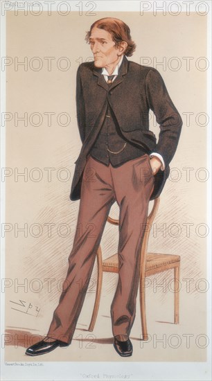 John Scott Burdon-Sanderson, British physiologist, 1894. Artist: Spy