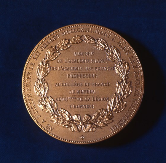 Medal commemorating Claude Bernard, French physiologist, 19th century. Artist: Unknown