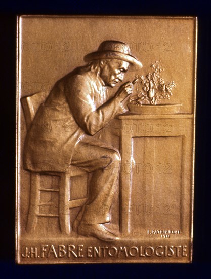 Jean Henri Fabre, French entomologist, 1911. Artist: L Patriarche