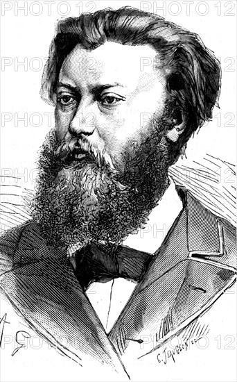 Paul Jablochkoff, Russian telegraph engineer, 1883. Artist: Unknown