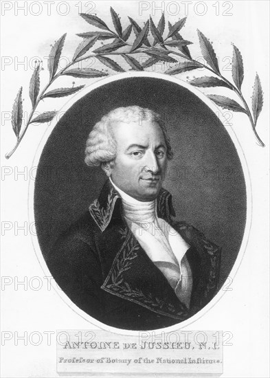 Antoine de Jussieu, 18th century French botanist, 1807. Artist: Unknown