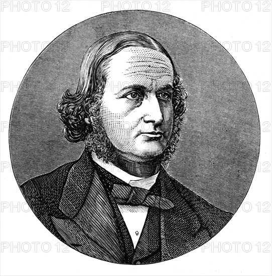 Gustav Robert Kirchhoff, German physicist, 1876. Artist: Unknown