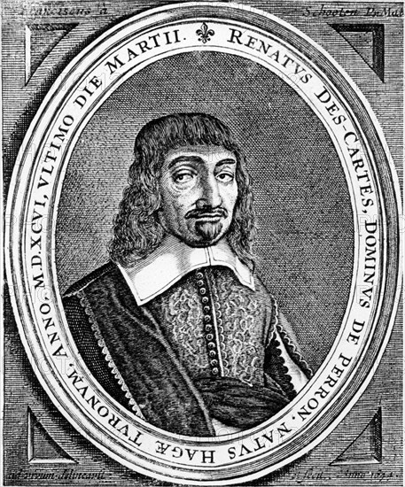 Rene Descartes, French philosopher and mathematician, 1672. Artist: Unknown