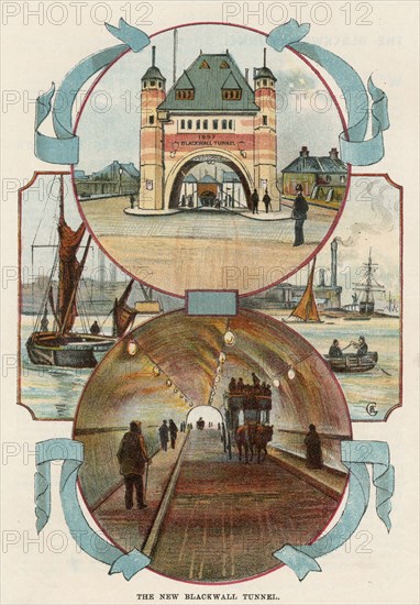 Blackwall Tunnel, London, c1900. Artist: Unknown