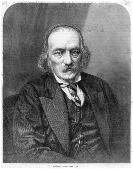 Richard Owen, English anatomist and paleontologist, 1872. Artist: Unknown