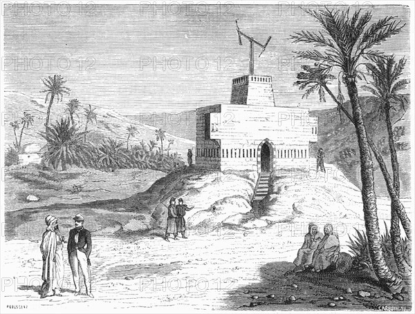 Chappe's aerial telegraph system, Algeria, mid-19th century, (c1870). Artist: Anon