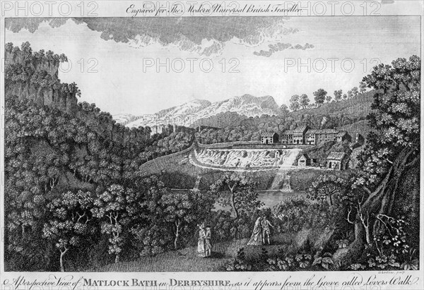 Matlock Spa, Derbyshire, late 18th century. Artist: Anon