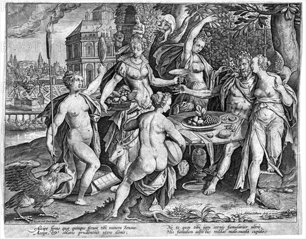 The Five Senses, late 16th century. Artist: Adriaen Collaert